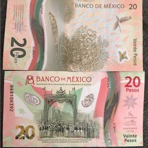 Mexico 20 pesos billete 2022 circulated